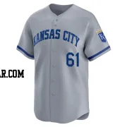 Angel Zerpa Men's Kansas City Royals Gray Limited Away Jersey