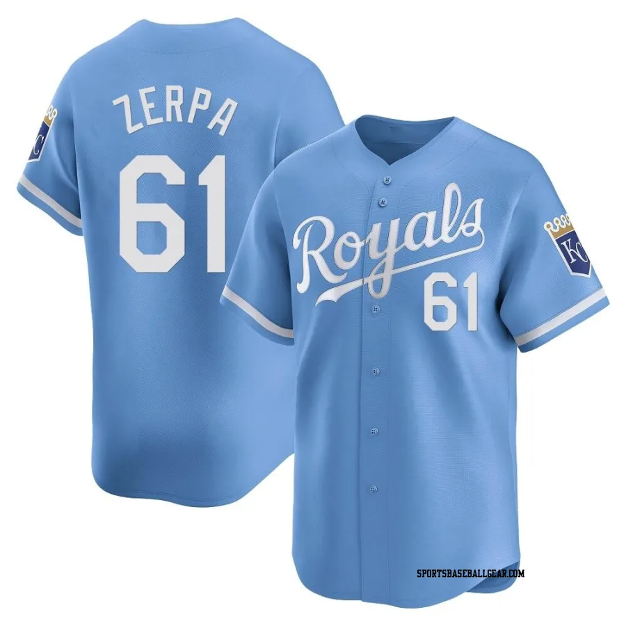 Angel Zerpa Men's Kansas City Royals Light Blue Limited Alternate Jersey