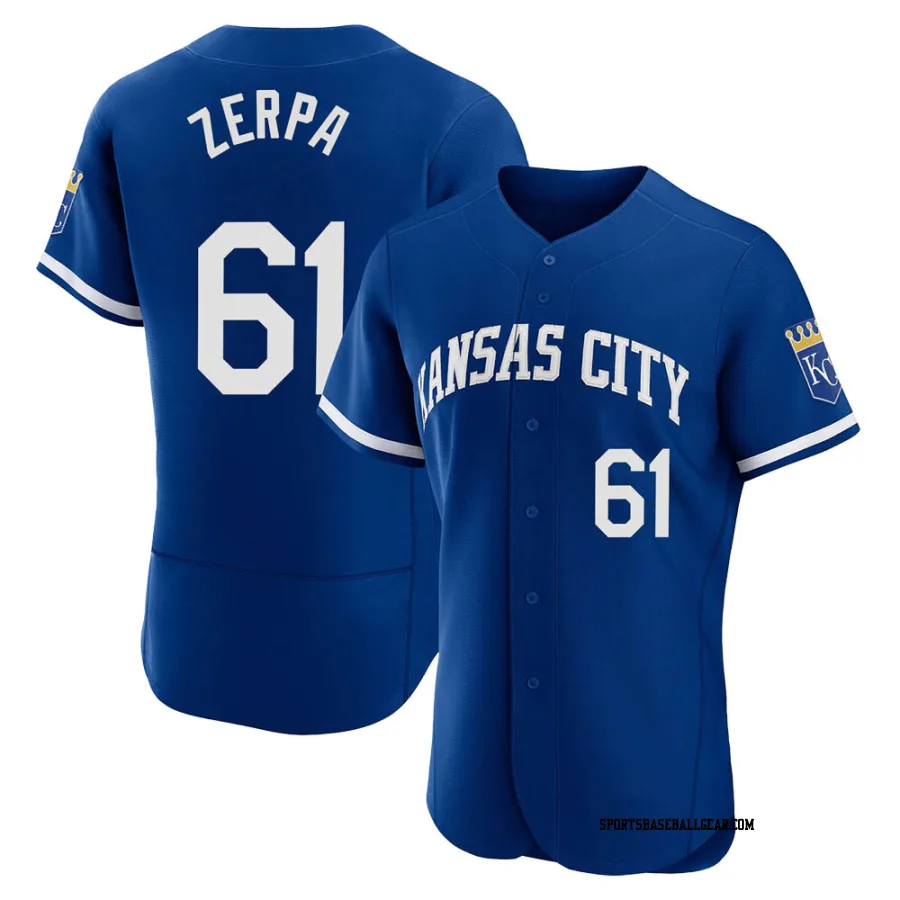 Angel Zerpa Men's Kansas City Royals Royal Authentic 2022 Alternate Jersey