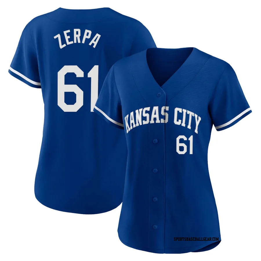 Angel Zerpa Men's Kansas City Royals Royal Replica 2022 Alternate Jersey