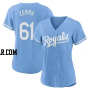 Angel Zerpa Women's Kansas City Royals Light Blue Authentic 2022 Alternate Jersey