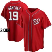 Anibal Sanchez Men's Washington Nationals Red Replica Alternate Jersey