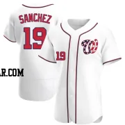 Anibal Sanchez Men's Washington Nationals White Authentic Alternate Jersey