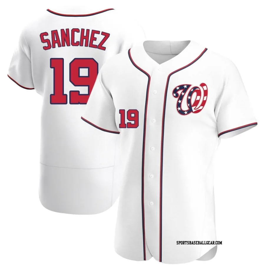 Anibal Sanchez Men's Washington Nationals White Authentic Alternate Jersey