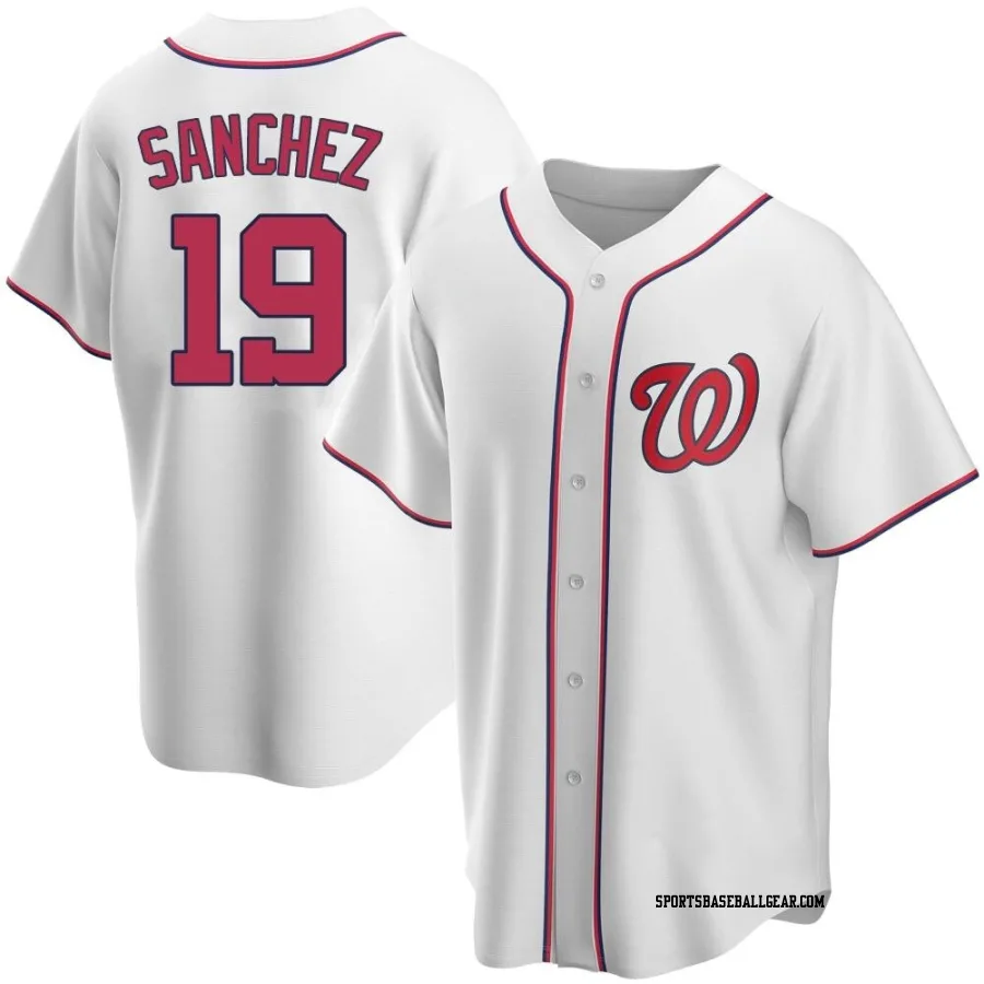 Anibal Sanchez Men's Washington Nationals White Replica Home Jersey