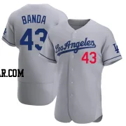 Anthony Banda Men's Los Angeles Dodgers Gray Authentic Away Jersey