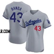 Anthony Banda Men's Los Angeles Dodgers Gray Elite Road Jersey