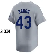 Anthony Banda Men's Los Angeles Dodgers Gray Limited Away Jersey