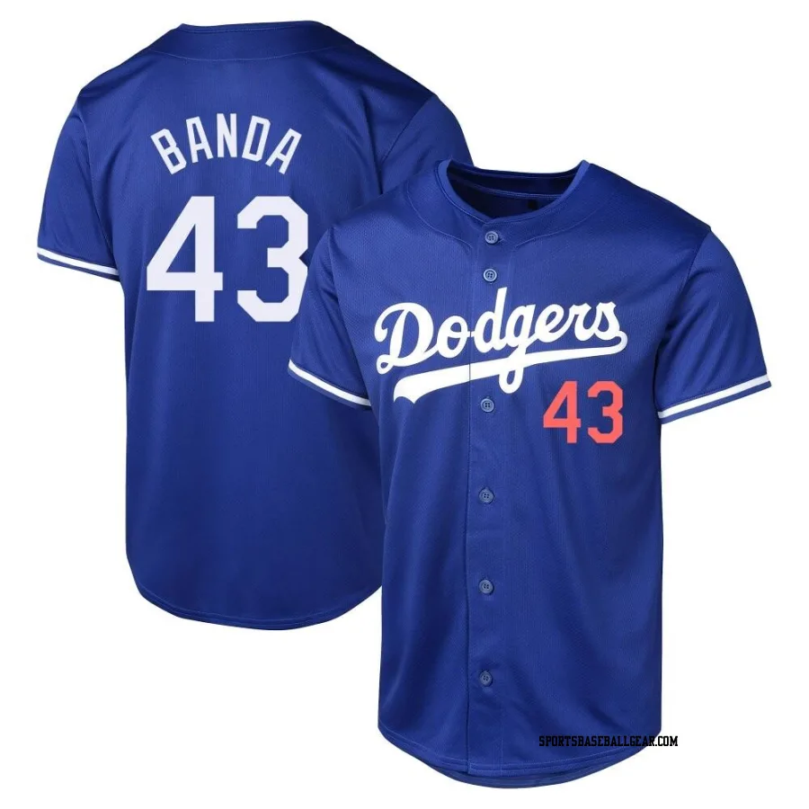 Anthony Banda Men's Los Angeles Dodgers Royal Limited Alternate Jersey