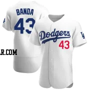 Anthony Banda Men's Los Angeles Dodgers White Authentic Home Jersey