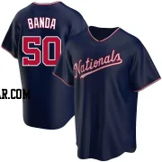 Anthony Banda Men's Washington Nationals Navy Replica Alternate Jersey