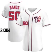 Anthony Banda Men's Washington Nationals White Authentic Alternate Jersey