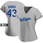 Anthony Banda Women's Los Angeles Dodgers Gray Replica Road Jersey