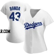 Anthony Banda Women's Los Angeles Dodgers White Authentic Home Jersey