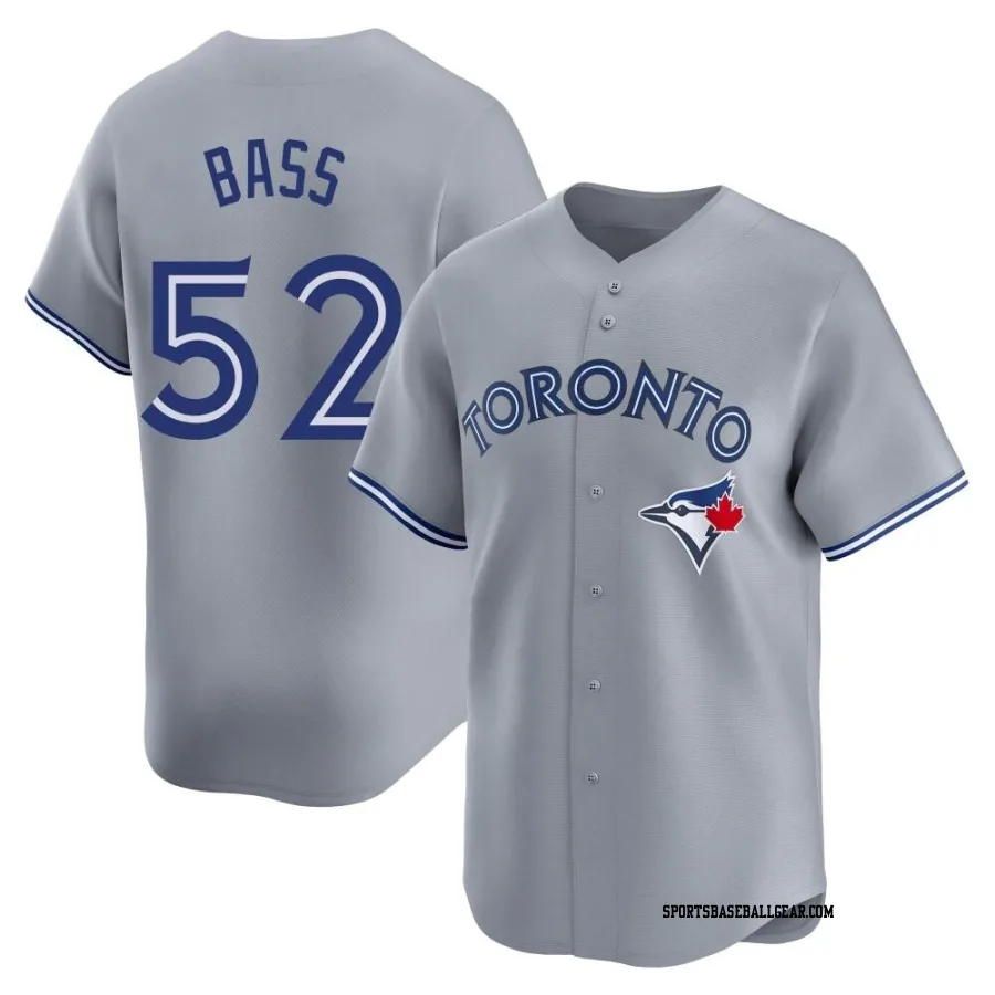 Anthony Bass Men's Toronto Blue Jays Gray Limited Away Jersey