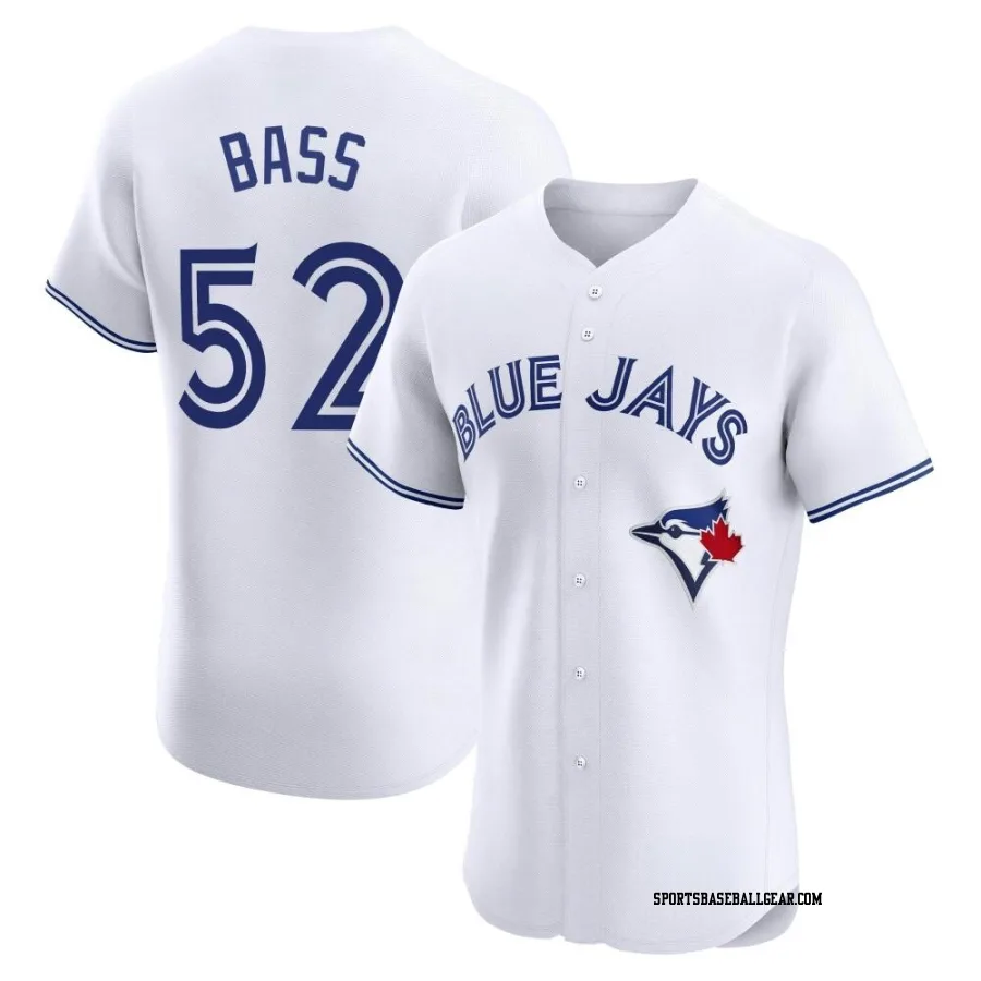 Anthony Bass Men's Toronto Blue Jays White Elite Home Jersey