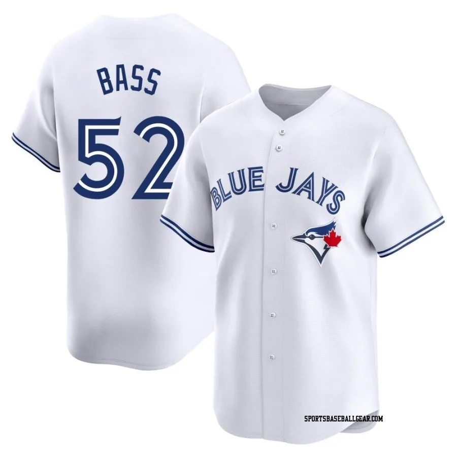 Anthony Bass Men's Toronto Blue Jays White Limited Home Jersey