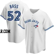 Anthony Bass Men's Toronto Blue Jays White Replica Home Jersey