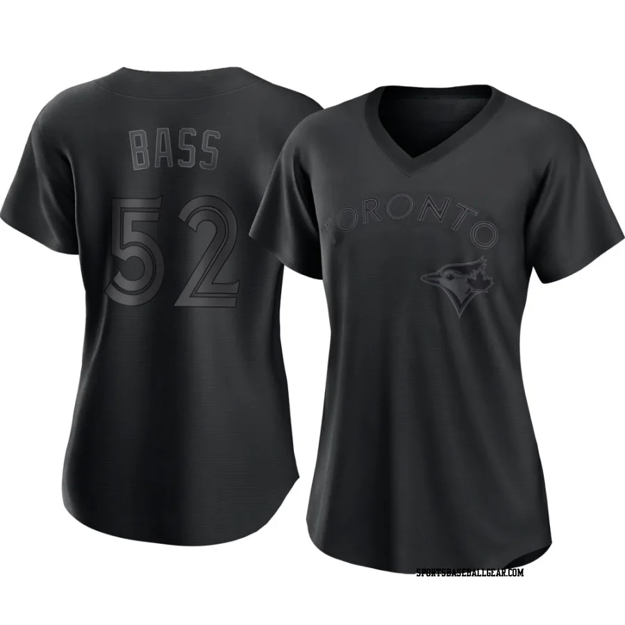 Anthony Bass Women's Toronto Blue Jays Black Authentic Pitch Fashion Jersey