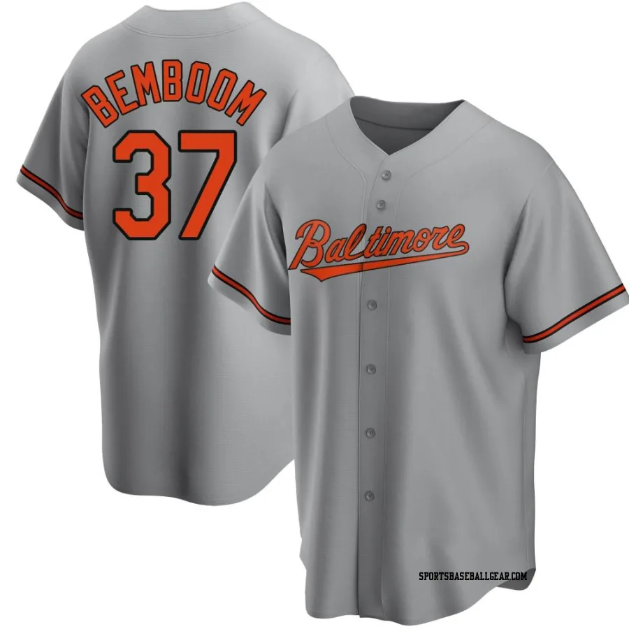 Anthony Bemboom Men's Baltimore Orioles Gray Replica Road Jersey