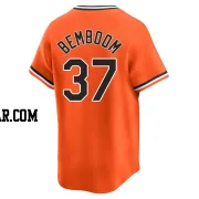 Anthony Bemboom Men's Baltimore Orioles Orange Limited Cooperstown Collection Jersey