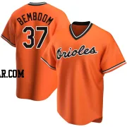 Anthony Bemboom Men's Baltimore Orioles Orange Replica Alternate Cooperstown Collection Jersey