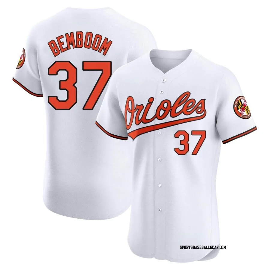 Anthony Bemboom Men's Baltimore Orioles White Elite Home Jersey