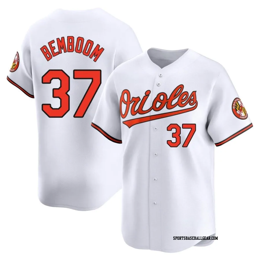 Anthony Bemboom Youth Baltimore Orioles White Limited Home Jersey