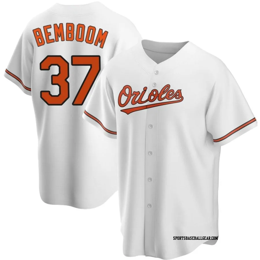 Anthony Bemboom Youth Baltimore Orioles White Replica Home Jersey