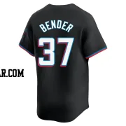 Anthony Bender Men's Miami Marlins Black Limited Alternate Jersey