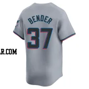 Anthony Bender Men's Miami Marlins Gray Limited Road Jersey