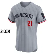 Anthony DeSclafani Men's Minnesota Twins Gray Elite Road Jersey