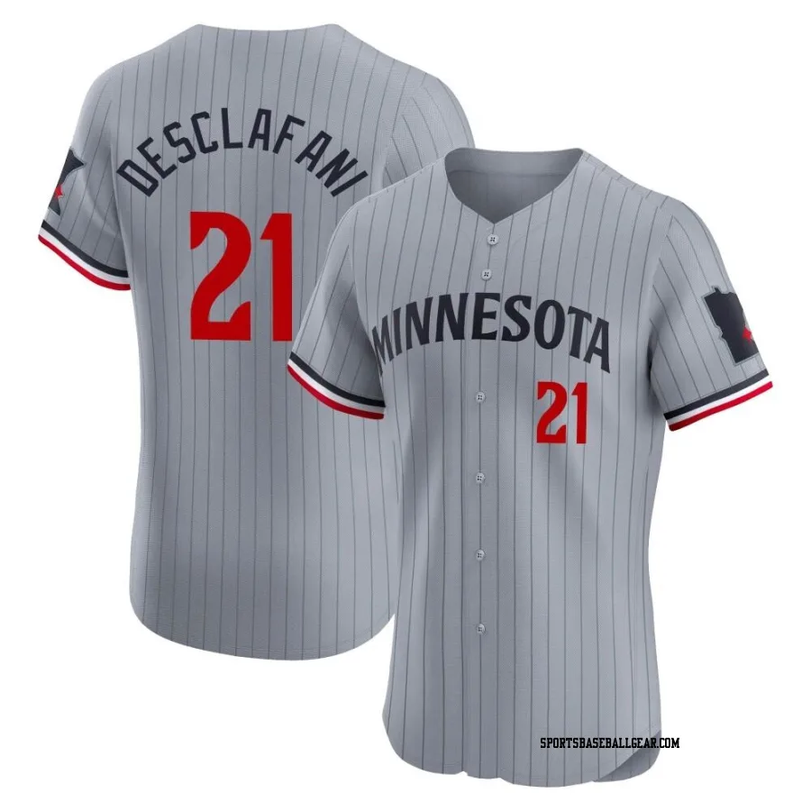 Anthony DeSclafani Men's Minnesota Twins Gray Elite Road Jersey