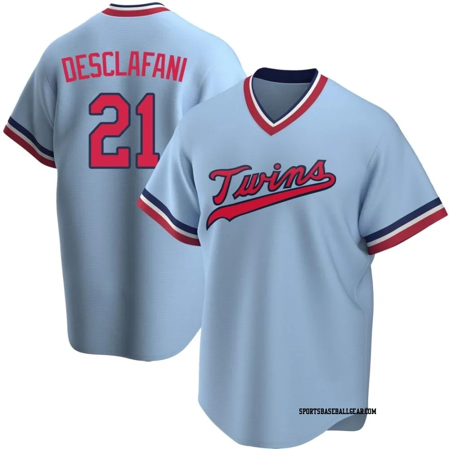 Anthony DeSclafani Men's Minnesota Twins Light Blue Replica Road Cooperstown Collection Jersey