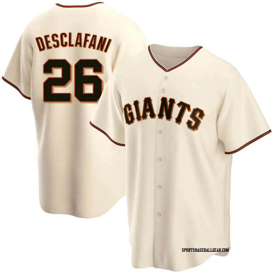 Anthony DeSclafani Men's San Francisco Giants Cream Replica Home Jersey