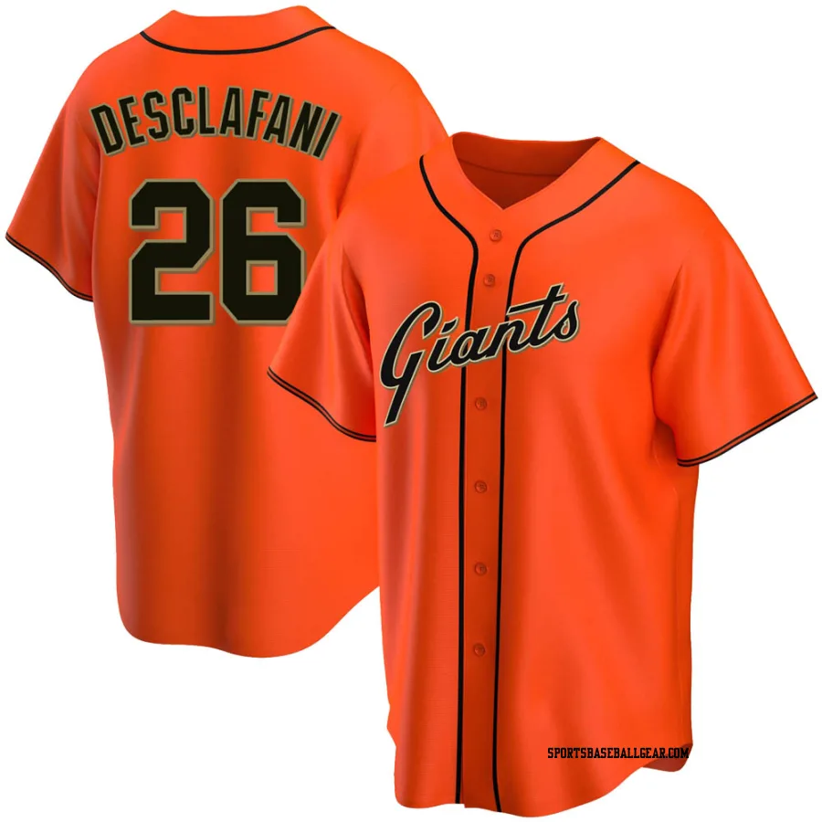 Anthony DeSclafani Men's San Francisco Giants Orange Replica Alternate Jersey