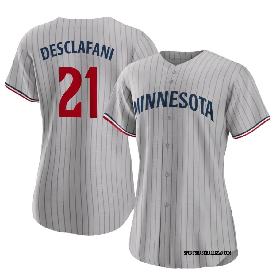 Anthony DeSclafani Women's Minnesota Twins Gray Authentic Road Jersey