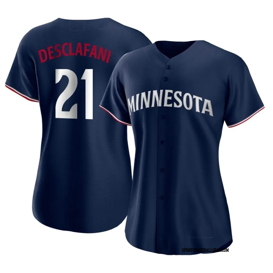 Anthony DeSclafani Women's Minnesota Twins Navy Authentic Alternate Jersey