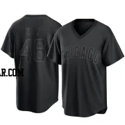 Anthony Kay Men's Chicago Cubs Black Replica Pitch Fashion Jersey