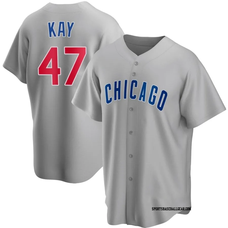 Anthony Kay Men's Chicago Cubs Gray Replica Road Jersey