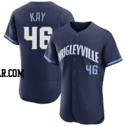 Anthony Kay Men's Chicago Cubs Navy Authentic 2021 City Connect Jersey