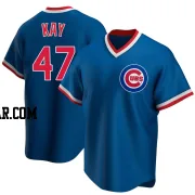 Anthony Kay Men's Chicago Cubs Royal Replica Road Cooperstown Collection Jersey