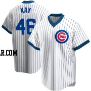 Anthony Kay Men's Chicago Cubs White Replica Home Cooperstown Collection Jersey