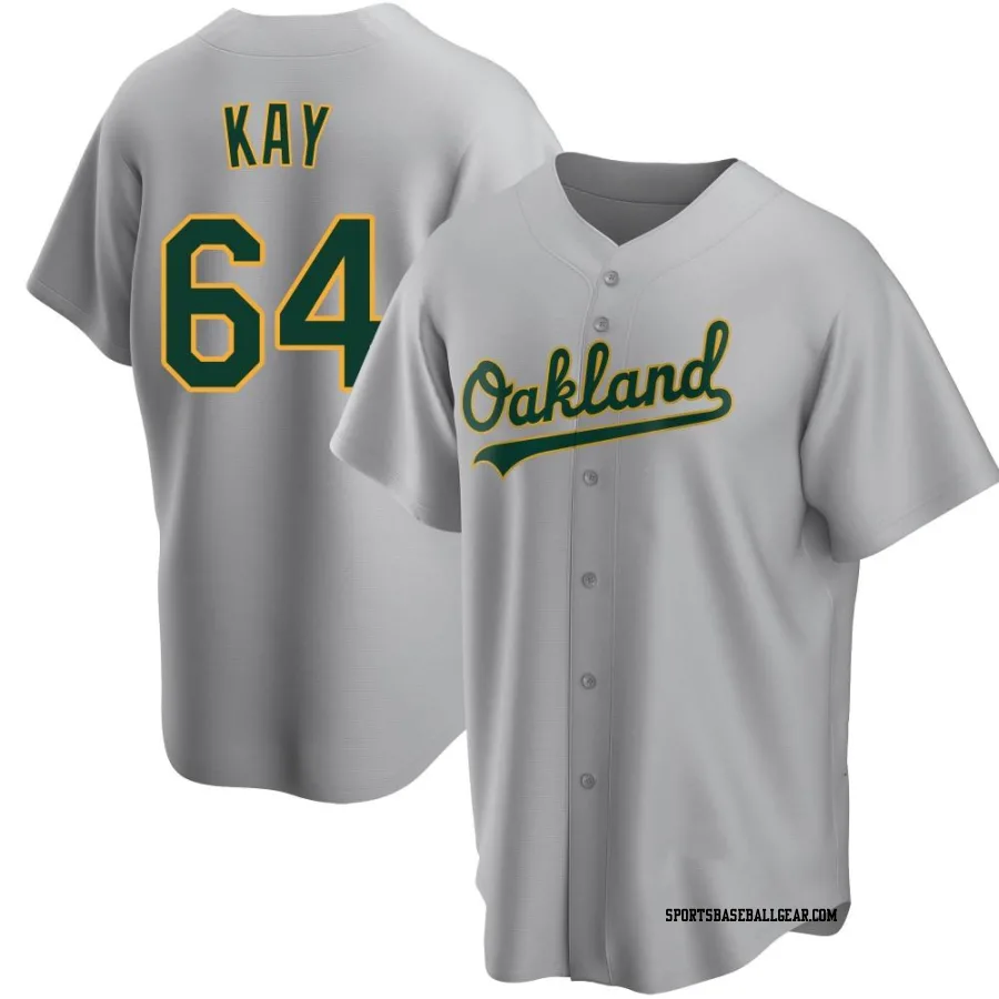 Anthony Kay Men's Oakland Athletics Gray Replica Road Jersey