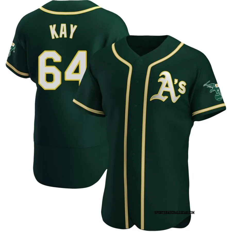 Anthony Kay Men's Oakland Athletics Green Authentic Alternate Jersey