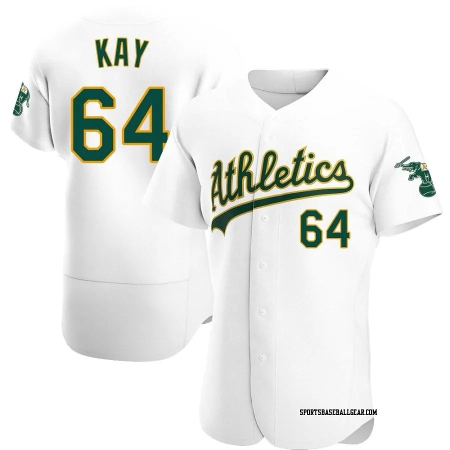 Anthony Kay Men's Oakland Athletics White Authentic Home Jersey