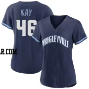 Anthony Kay Women's Chicago Cubs Navy Authentic 2021 City Connect Jersey