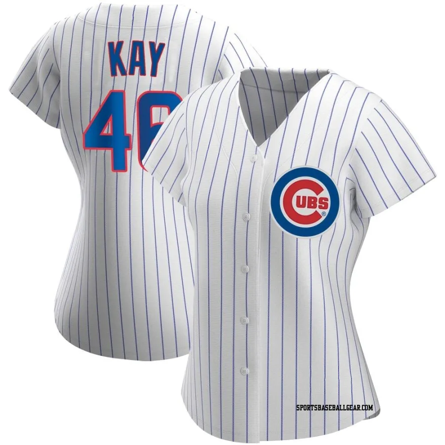 Anthony Kay Women's Chicago Cubs White Replica Home Jersey