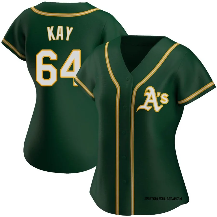 Anthony Kay Women's Oakland Athletics Green Authentic Alternate Jersey