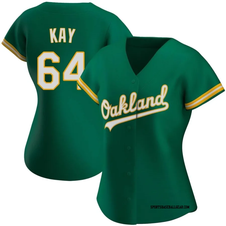 Anthony Kay Women's Oakland Athletics Green Authentic Kelly Alternate Jersey